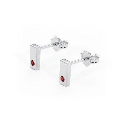 Charisma - Srebrne kolczyki z granatem