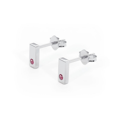 Charisma - Srebrne kolczyki z rubinem