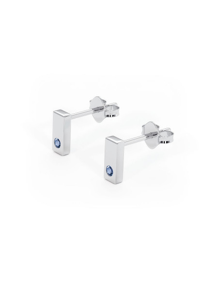 Charisma - Srebrne kolczyki z szafirem