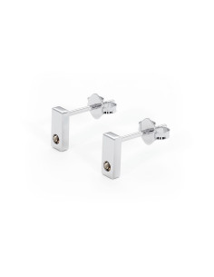 Charisma - Srebrne kolczyki z kwarcem dymnym