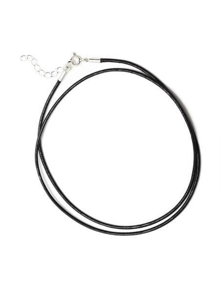 Feather - Srebrny naszyjnik z z białym topazem