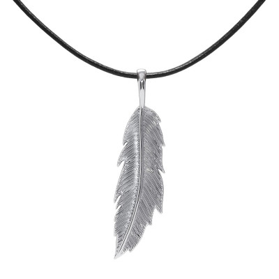 Feather simple - Naszyjnik srebrny