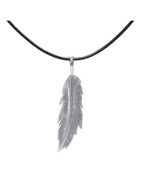Feather simple - Naszyjnik srebrny