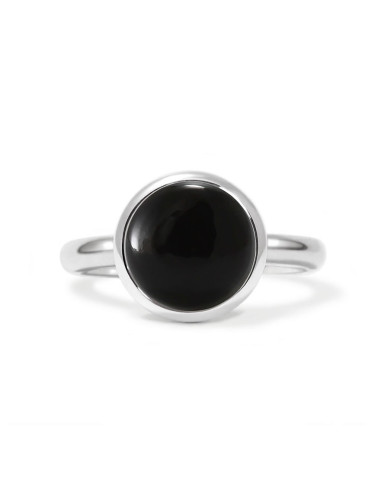 Candy - Srebrny pierścionek z czarnym onyksem