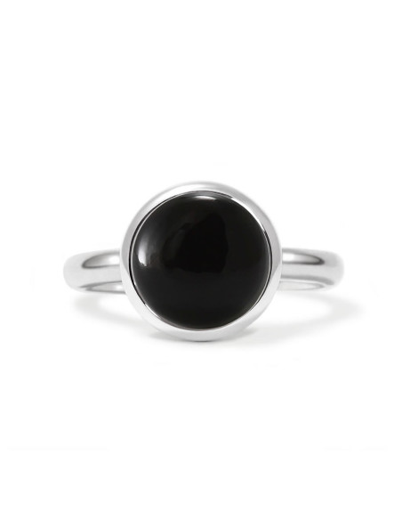 Candy - Srebrny pierścionek z czarnym onyksem