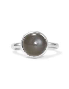 Candy -Srebrny pierścionek z kamieniem księżycowym