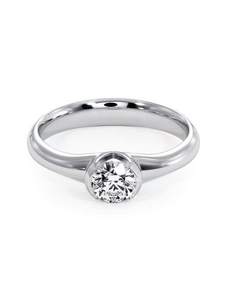 Sydney - Srebrny pierścionek z czarnym szafirem