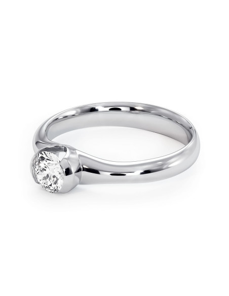 Sydney - Srebrny pierścionek z cytrynem