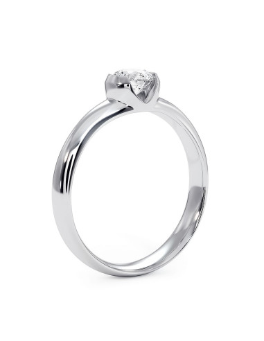 Sydney - Srebrny pierścionek z cytrynem