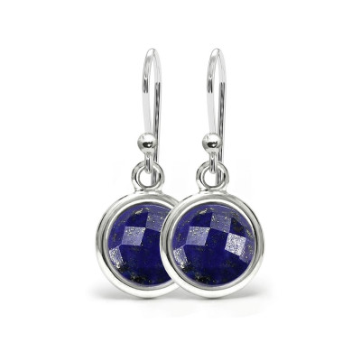 Aura - Srebrne kolczyki z lapisem lazuli