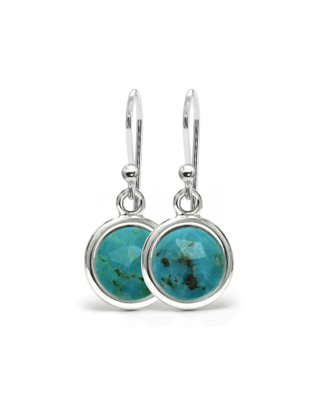 Aura - Srebrne kolczyki z turkusem