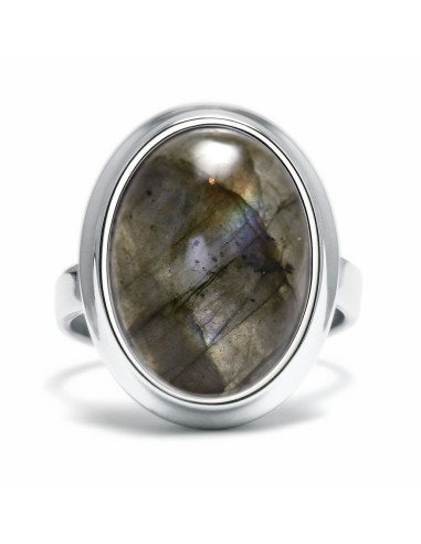 Stone - Srebrny pierścionek z labradorytem