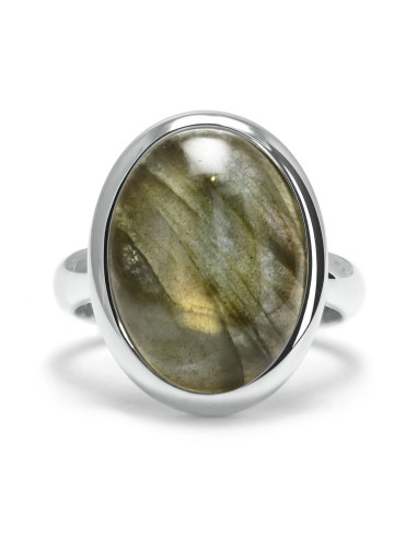 Stone - Srebrny pierścionek z labradorytem