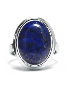Stone - Srebrny pierścionek z lapisem lazuli