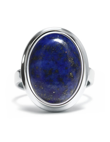 Stone - Srebrny pierścionek z lapisem lazuli