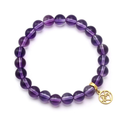 Karma - Bransoletka z kwarcem ametystowym