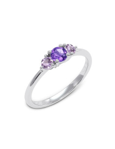 Cocktail - Srebrny pierścionek z ametystem