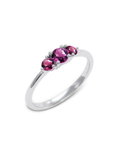 Cocktail - Srebrny pierścionek z rodolitem