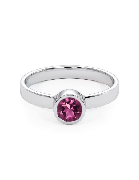 Stack me - Srebrny pierścionek z rodolitem