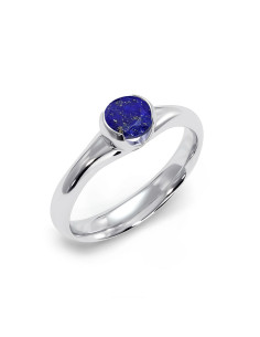 Sydney - Srebrny pierścionek z lapisem lazuli