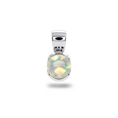 Sydney - Srebrna zawieszka z opalem