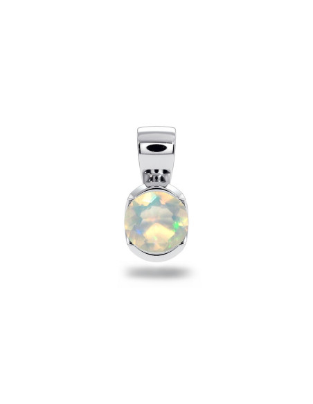 Sydney - Srebrna zawieszka z opalem
