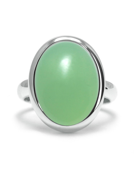 Stone - Srebrny pierścionek z chalcedonem