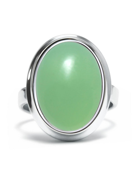 Stone - Srebrny pierścionek z chalcedonem