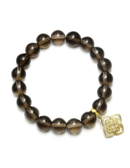 Karma - Bransoletka z kwarcem dymnym