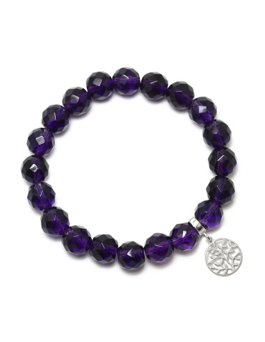 Karma - Bransoletka z kwarcem ametystowym