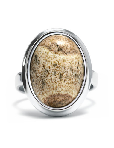 Stone - Srebrny pierścionek z jaspisem