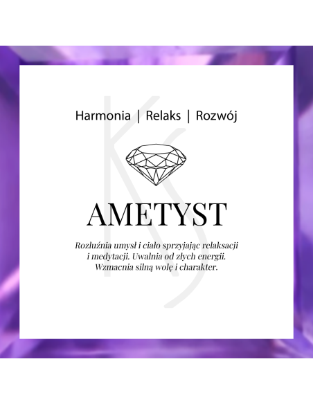 Royal - Srebrne kolczyki z ametystem