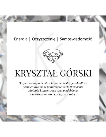 Royal - Srebrny pierścionek z kryształem górskim