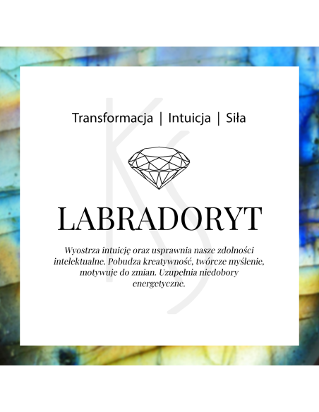 Aura - Srebrne kolczyki z labradorytem