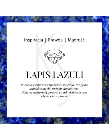 Aura - Bransoletka srebrna z lapisem lazuli