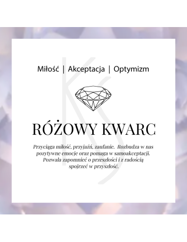Aura - Bransoletka srebrna z różowym kwarcem