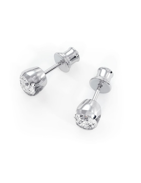 Sydney - Srebrne kolczyki z ametystem