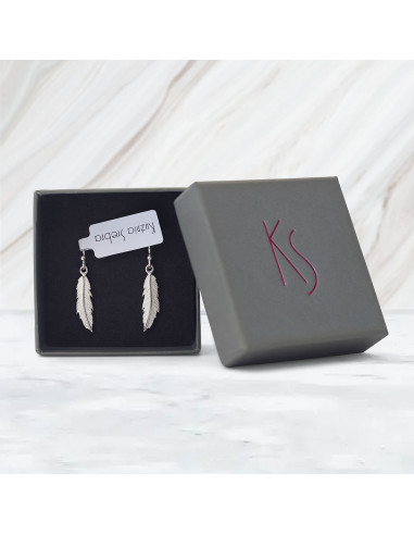 Feather - Srebrne kolczyki