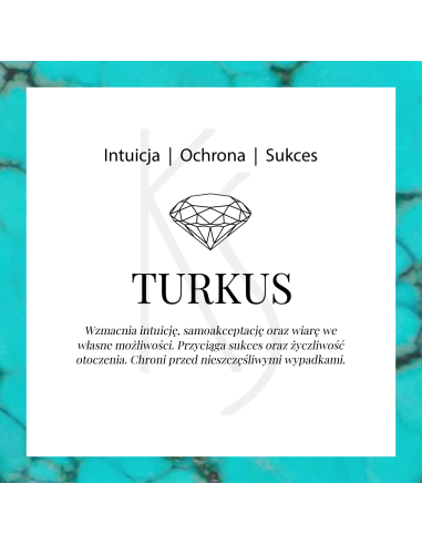 Aura - Srebrna zawieszka z turkusem