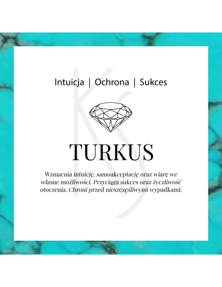 Aura - Srebrna zawieszka z turkusem