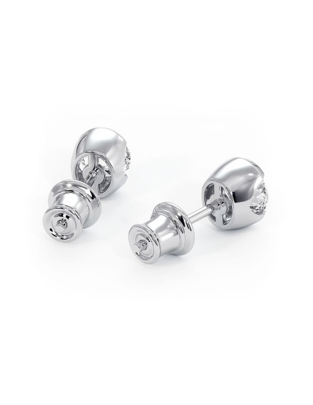 Sydney - Srebrne kolczyki z czarnym onyksem