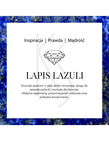 Aura - Bransoletka srebrna z lapisem lazuli