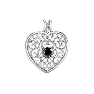 Love - Srebrna zawieszka z onyksem