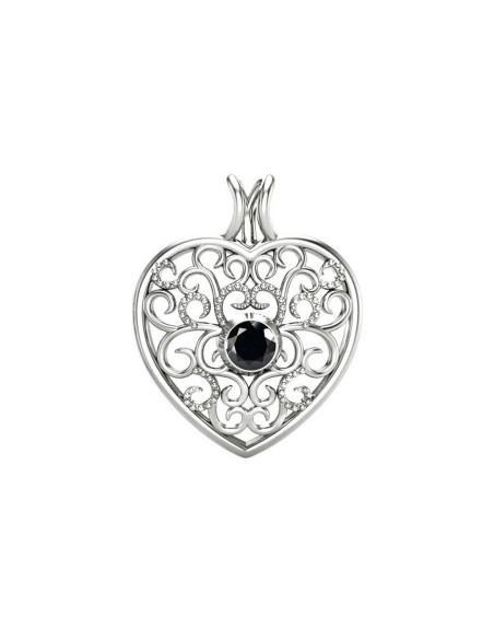 Love - Srebrna zawieszka z onyksem