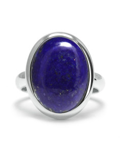 Stone - Srebrny pierścionek z lapisem lazuli