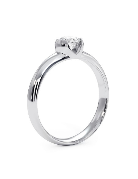 Sydney - Srebrny pierścionek z ametystem