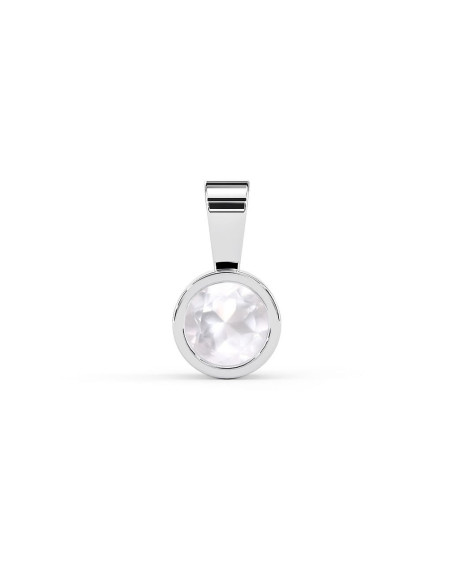 Stack me - Srebrna zawieszka z różowym kwarcem