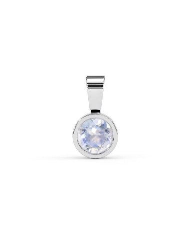 Stack me - Srebrna zawieszka z kamieniem księżycowym