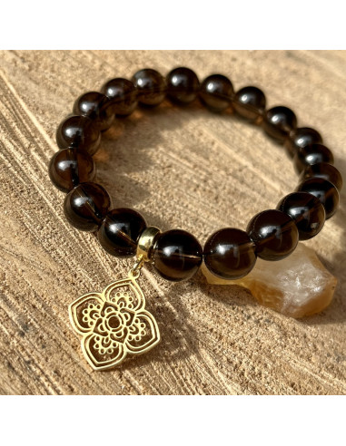 Karma - Bransoletka z kwarcem dymnym