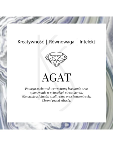 Karma - Bransoletka z agatem